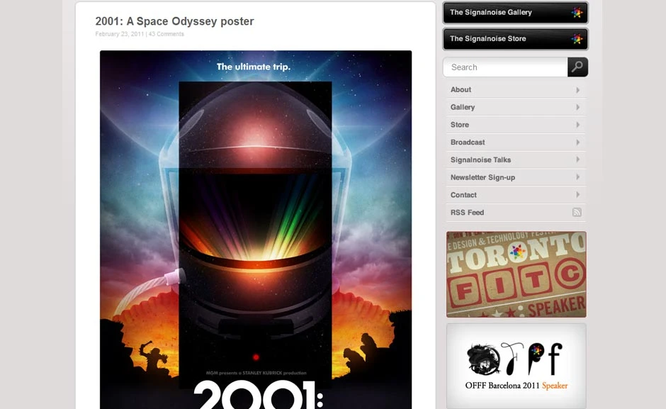 Inspiration: 2001: A Space Odyssey Poster
