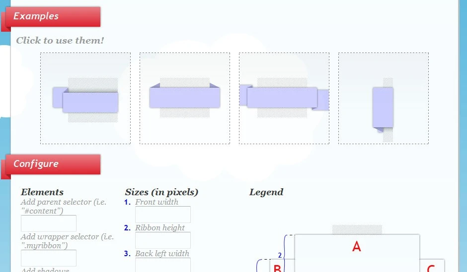 Tool: CSS Ribbon Generator