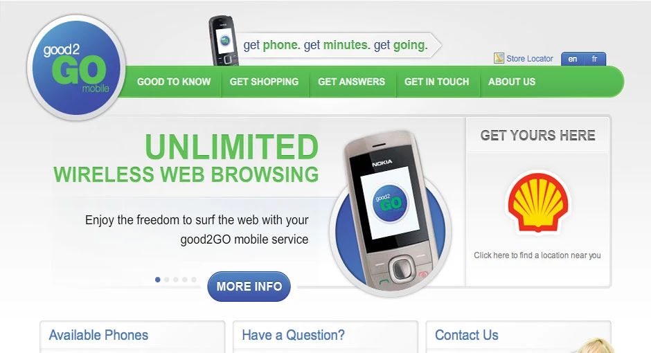 good2GO Mobile Website