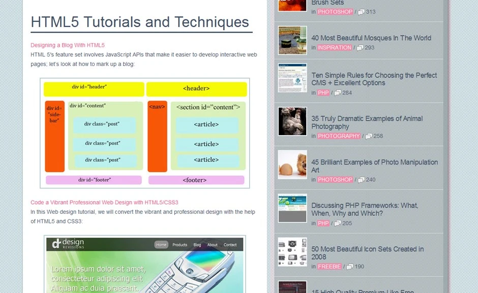 Tutorial: HTML5 Tutorials and Techniques