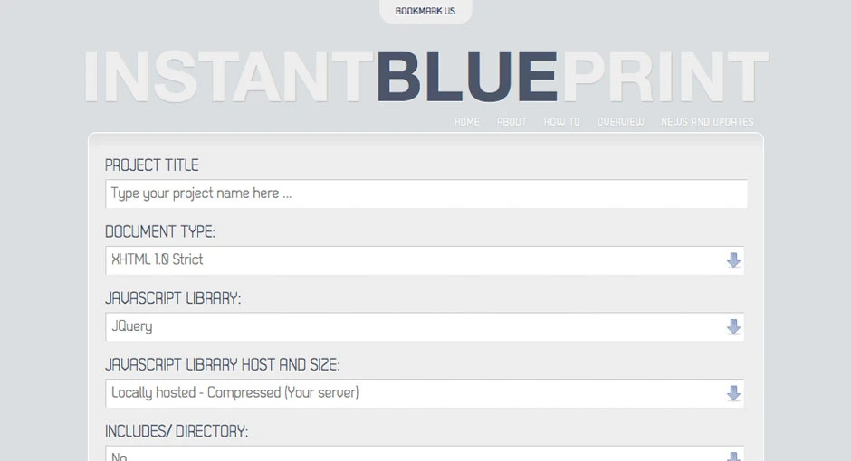 Instant Blue Print