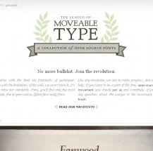 Typography: The League of Moveable Type