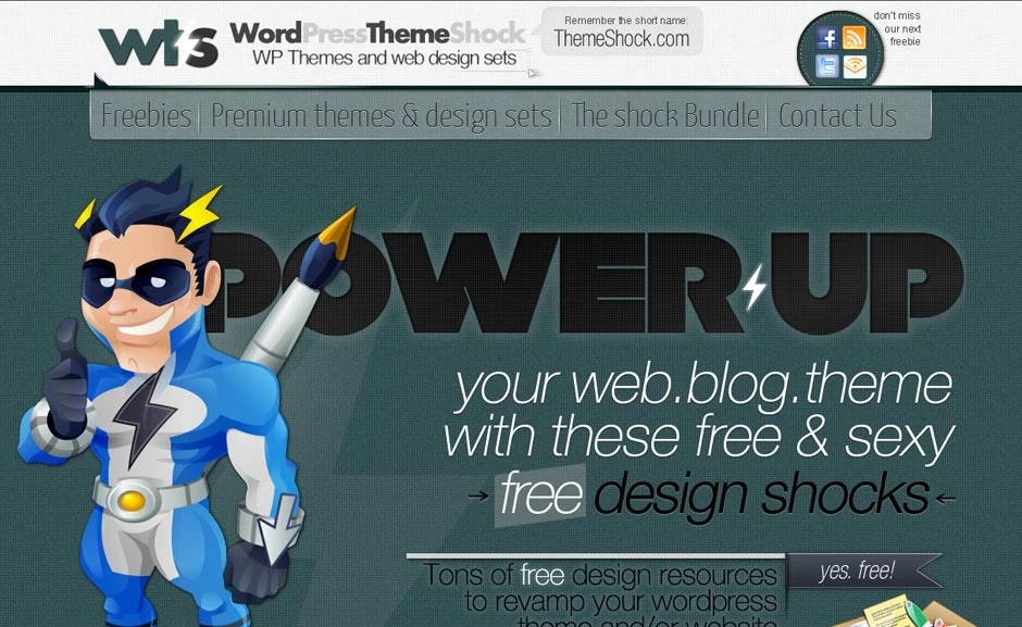Freebies: Wordpress Theme Shock
